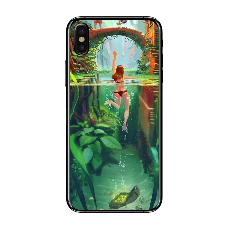 2018 Summer Cartoon Case For iPhone X Fashion ultra-thin soft Phone Cases iphone 7 6 6S 5 5S 8 Plus Back Cover Capa |