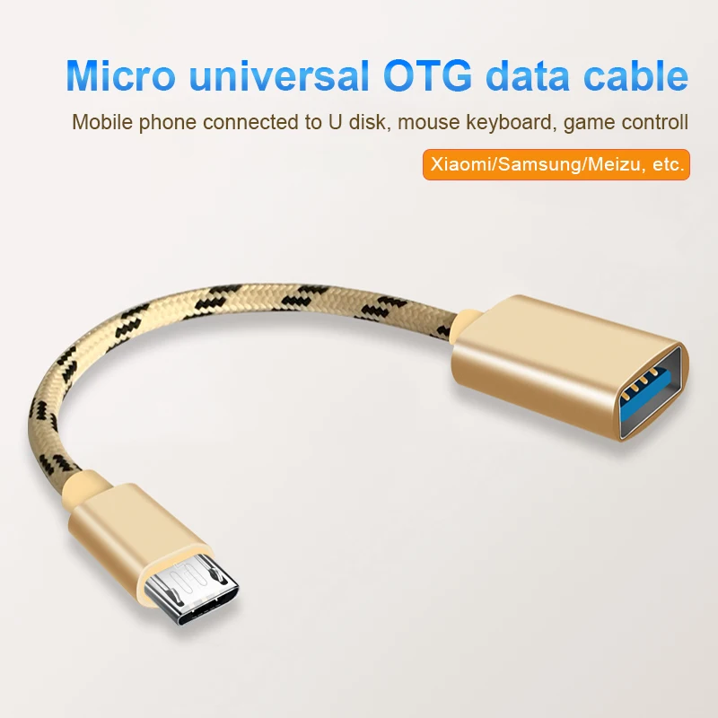 Кабель адаптер Micro USB папа мама OTG для Samsung S8 s9 S10 micro usb android|Переходники и адаптеры| |
