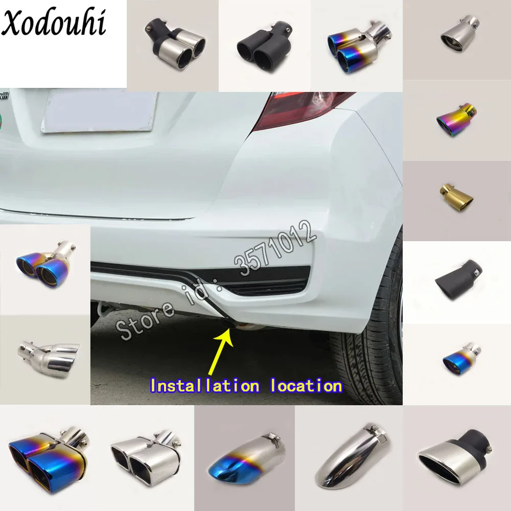 Для Honda Fit jazz 2018 2019 крышка кузова автомобиля глушитель внешний задний конец трубы