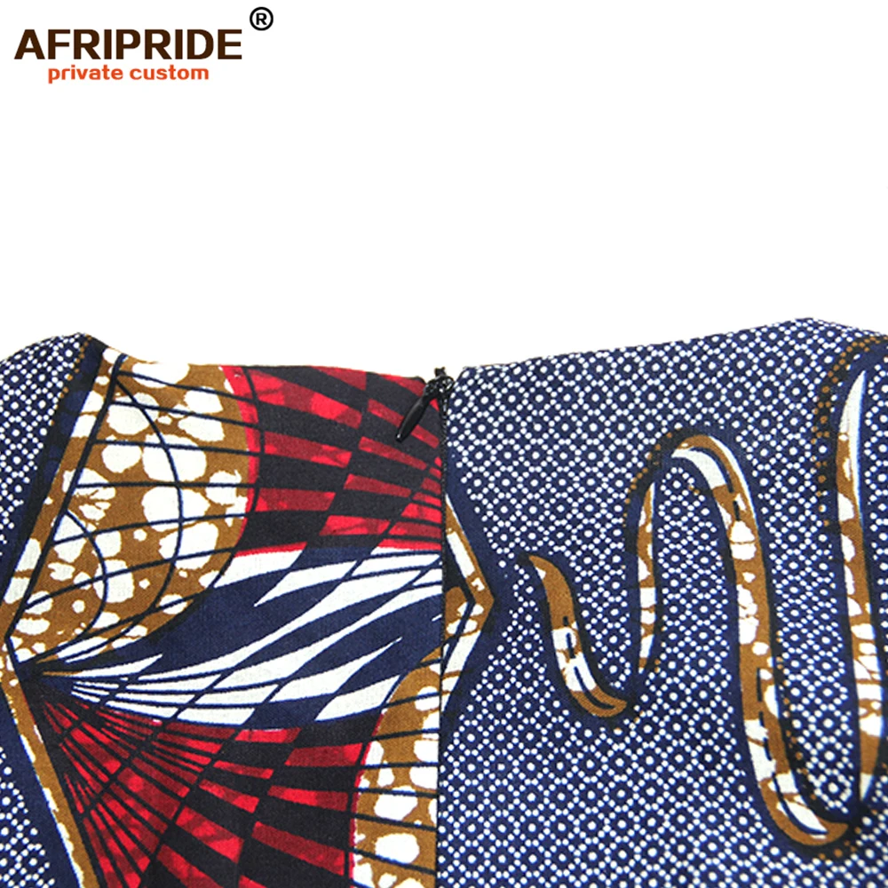 Женское платье до середины икры AFRIPRIDE Повседневное с короткими рукавами и