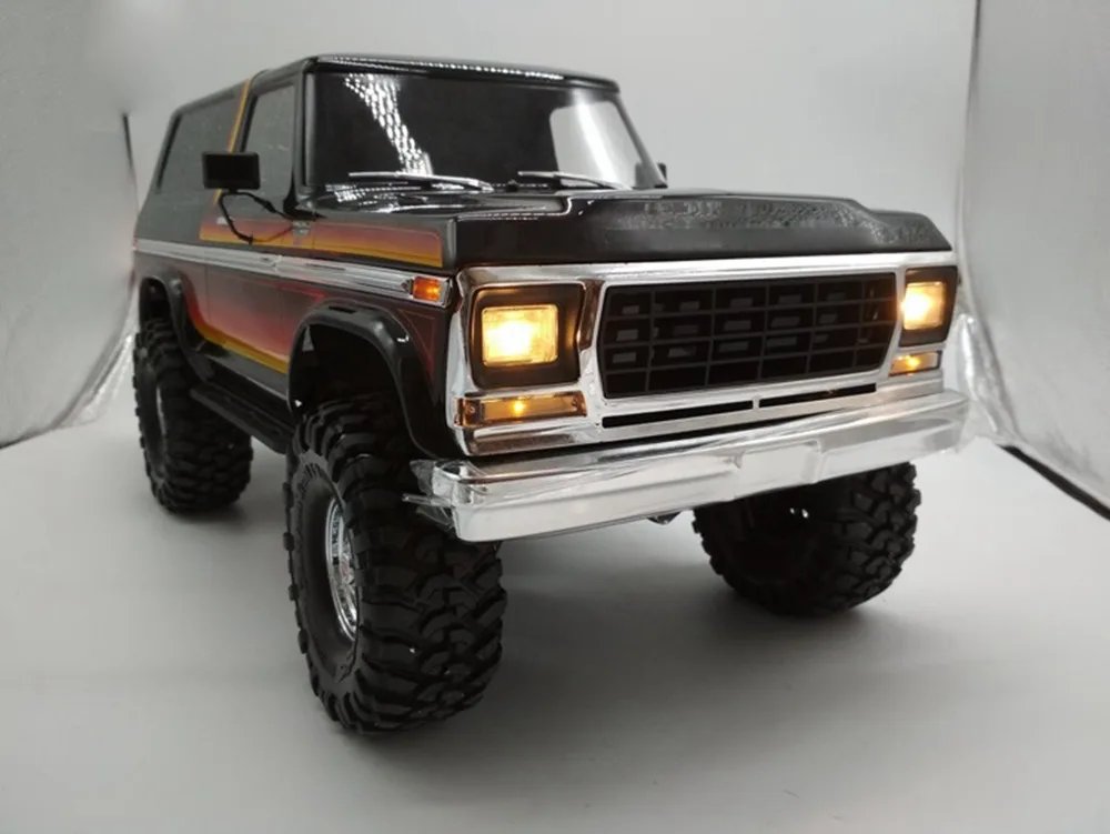 

1 Set LED Lights For 1:10 Traxxas TRX4 Bronco RC Car LED Lights for Traxxas TRX-4 Ford Bronco XLT Body Spare Parts