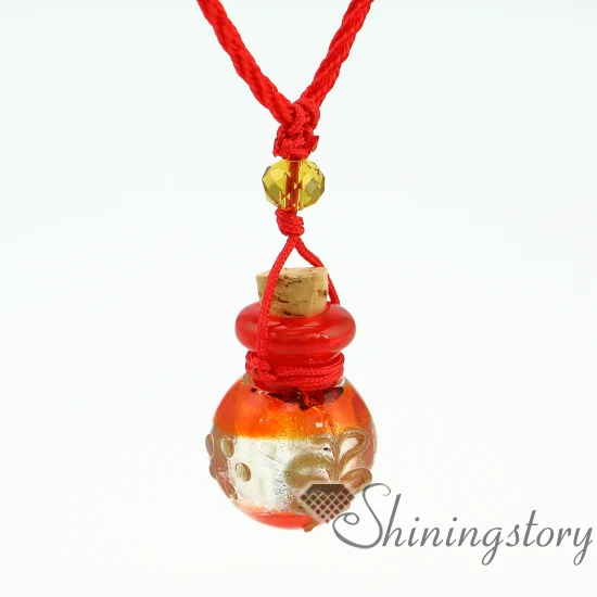 

foillampwork glassessential oil jewelry diffuser necklaces aromatherapy pendant vial jewelry