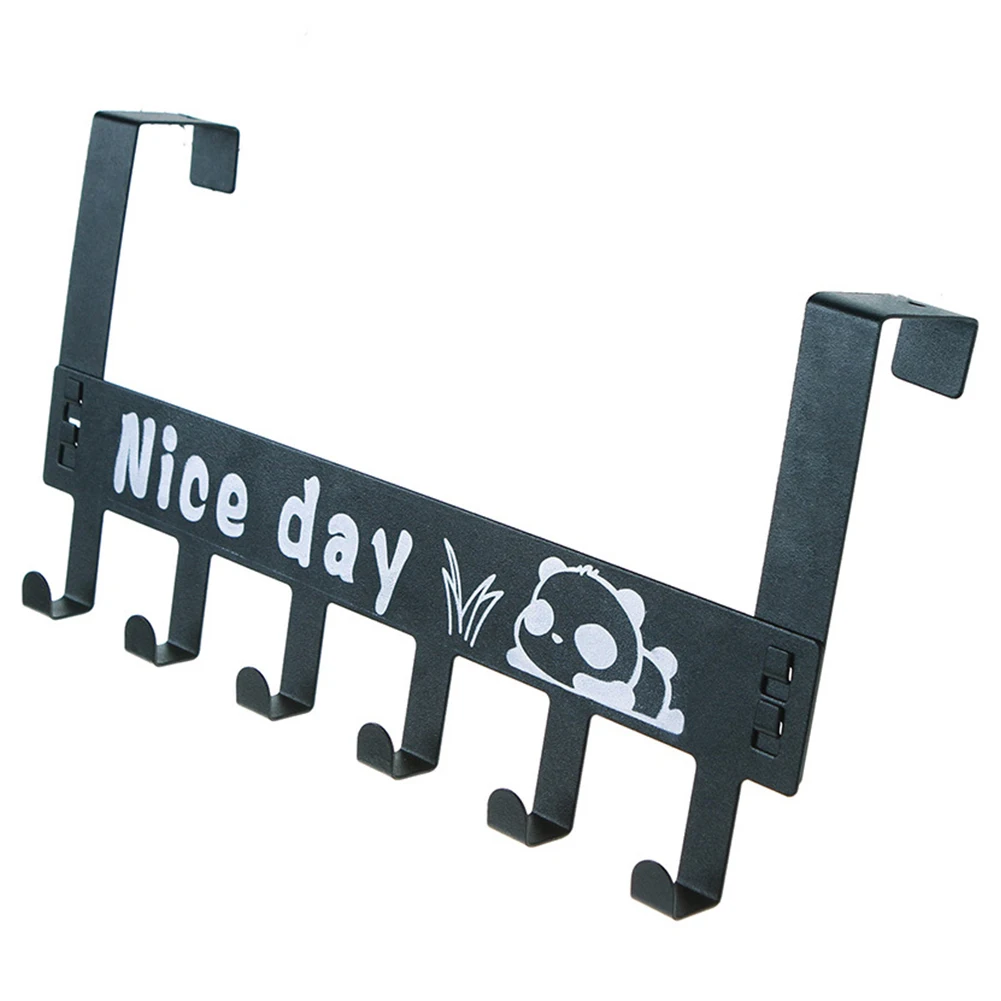 NEW HOT Carbon Steel Seamless Hat Towel Coat Wall Decor Clothes Hangers Racks With 6 Hooks Storage Door Back | Дом и сад