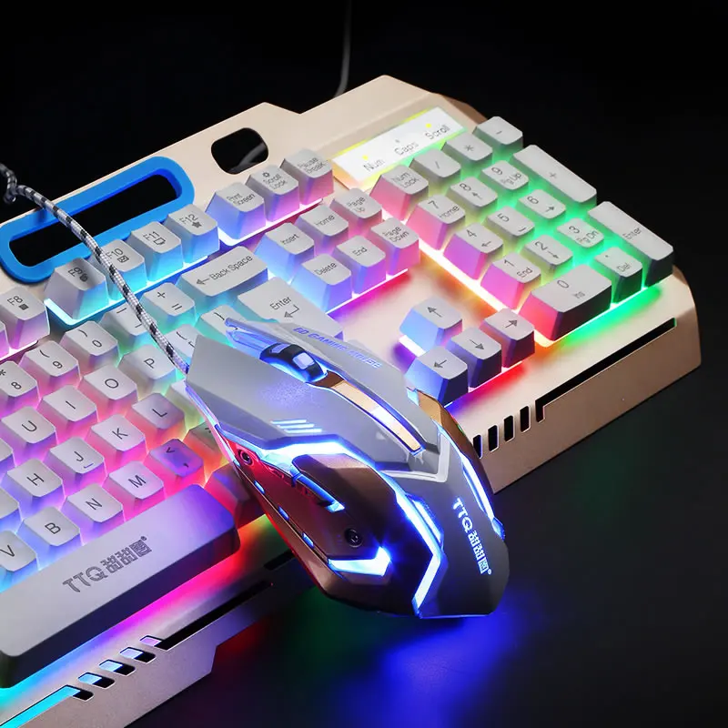 Игровая USB клавиатура TTQ механическая сенсорная набор проводных 2000 точек на дюйм