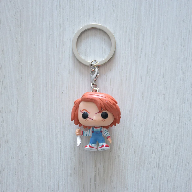 POP фильм ужасов ребенка играть Чаки брелок модели игрушка на кольцо для ключей