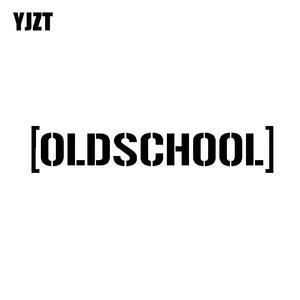 YJZT 17 см * 3,2 см веселая наклейка на автомобиль Стайлинг Oldschool виниловая наклейка на автомобиль черная серебряная фотография