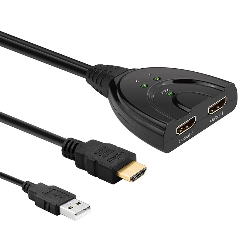 LBSC 3 порта 4K HDMI кабель адаптер входа 1 выход Авто переключатель сплиттер