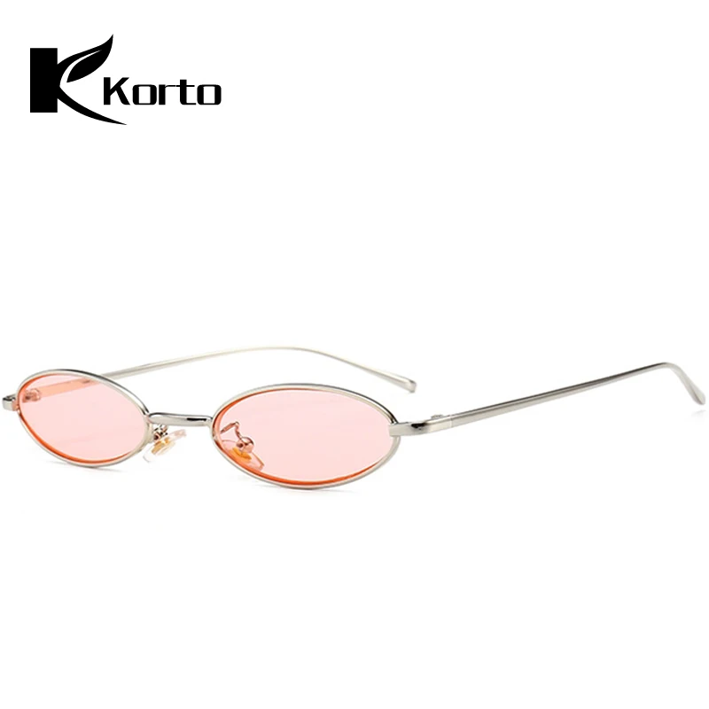 Маленькие очки овальные 90S солнцезащитные для женщин Oculos Feminino узкое лицо женские