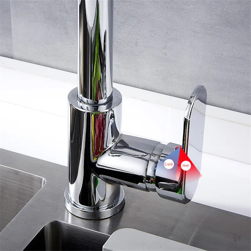 NEW Brushed Nickel Mixer Faucet Single Hole Pull Out Spout Kitchen Sink Tap Stream Sprayer Head Chrome/Black | Обустройство дома