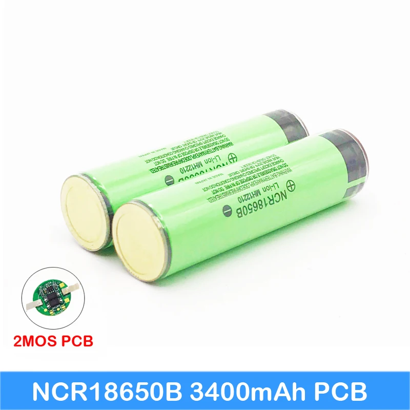 2018 Protected Original 18650 NCR18650B 3400mAh Rechargeable Li-lon battery with PCB 3.7V For Flashlight use Turmera new AU10 |