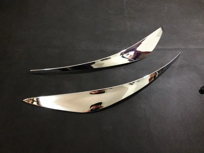 Накладки на углы переднего бампера из ABS-пластика с хромированным покрытием для Nissan X-trail X Trail T32 Rogue 2014 2015, комплект из 2 штук, автотовары.