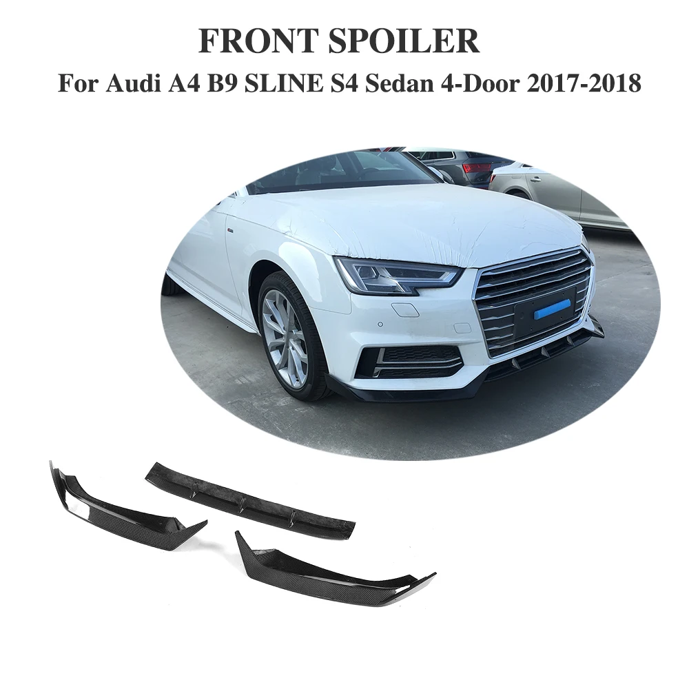 Для Audi A4 B9 SLINE S4 Седан 4 двери 2017 2018 углеродное волокно/ФАП автомобильный гоночный