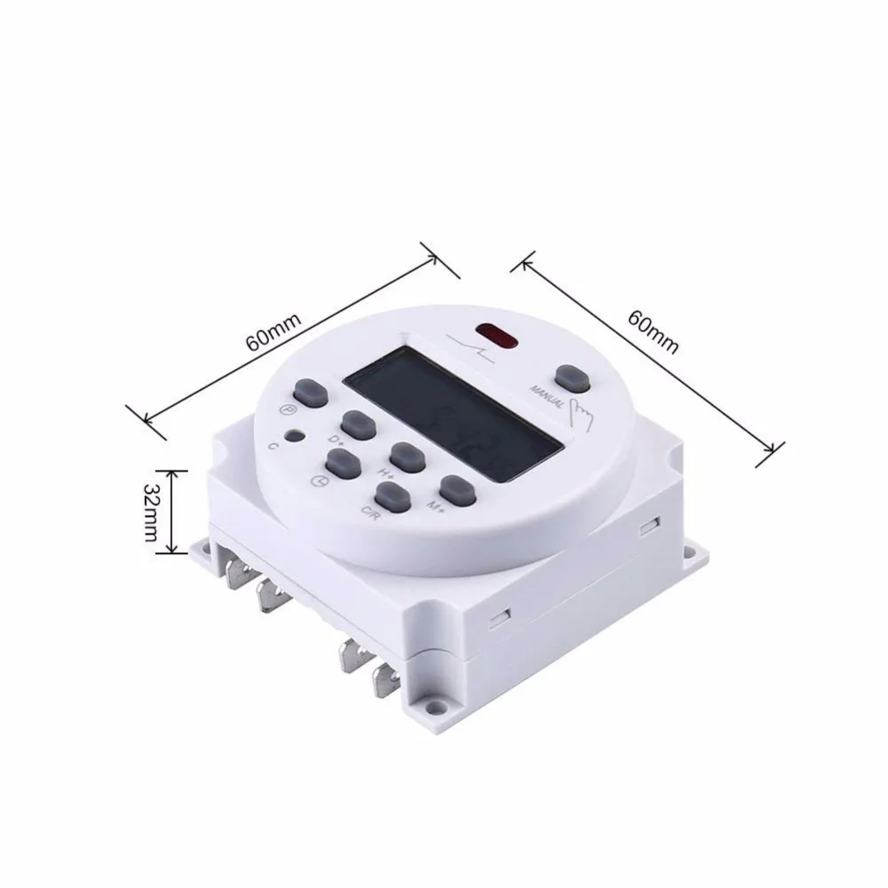 CN101 DC12V цифровой Круглый ЖК-дисплей Мощность программируемый таймер реле времени