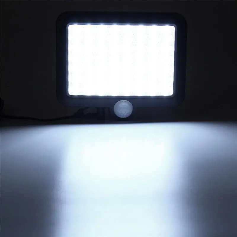 Светодиодная Солнечная энергия PIR датчик движения свет безопасности Наводнение