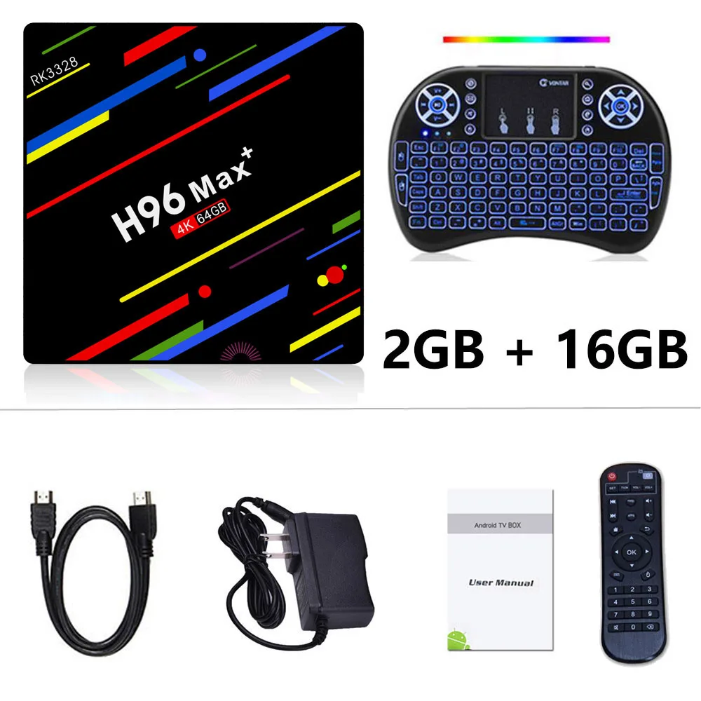 2GB 16GB I8-L LEMFO H96 Max+ Smart Android tv Box Android 9,0 RK3328 Penta-Core 4 ГБ 32 ГБ 64 Гб USB 3,0 4K 3D HDR 2,4G/5G Wifi телеприставка - Цвет: 2GB 16GB I8-L