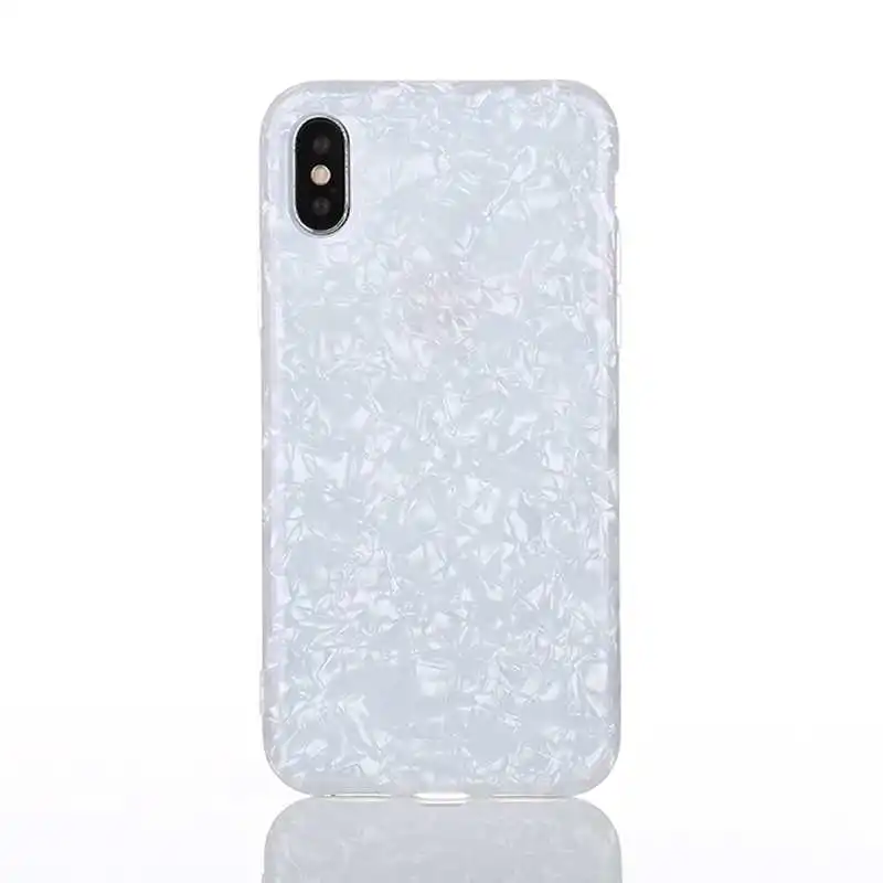 Блестящий чехол со стразами и блестками для iPhone 7 8 Plus с рисунком в виде ракушки