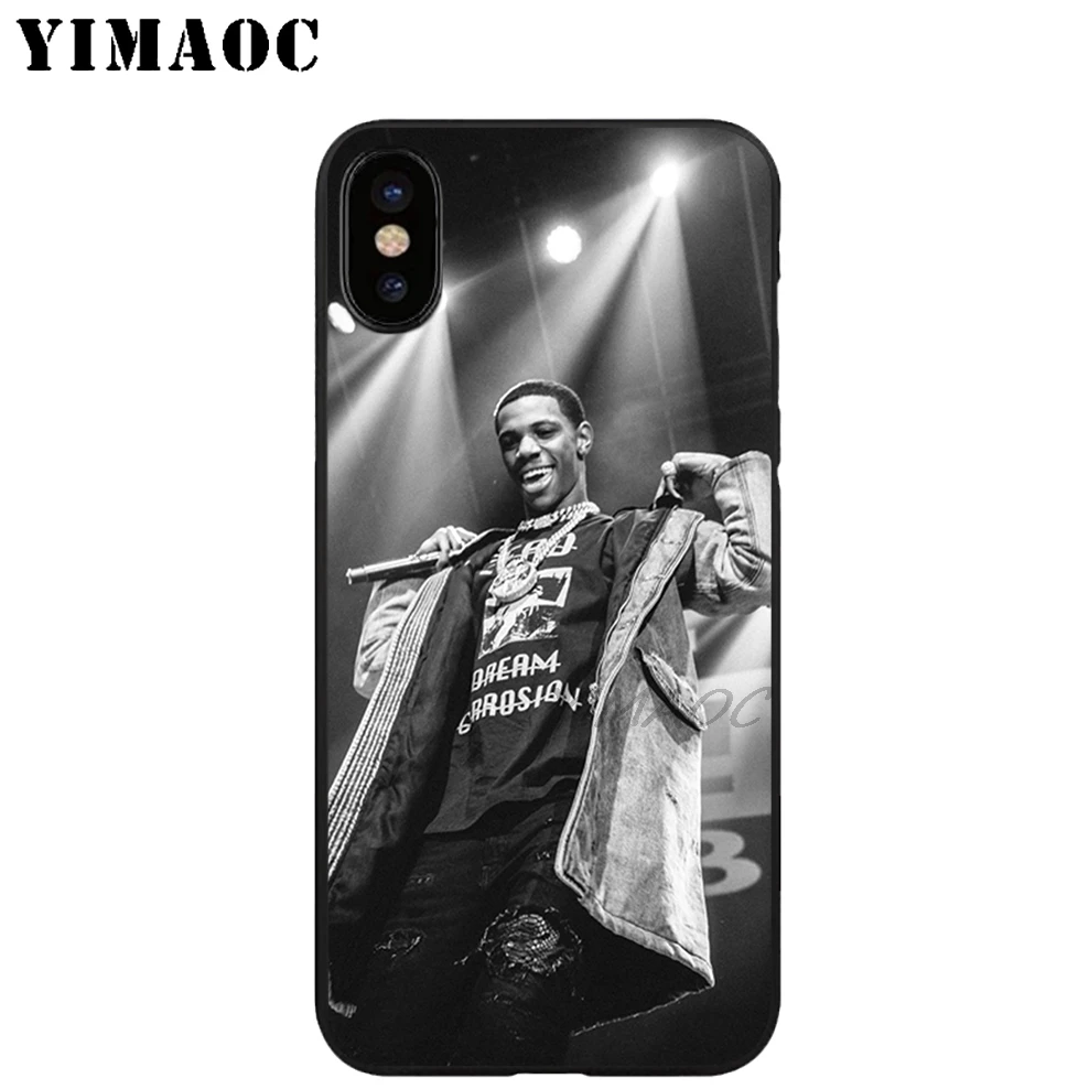YIMAOC A Boogie wit da Толстовка Мягкий ТПУ Черный силиконовый чехол для iPhone X или 10 8 7 6 6S Plus