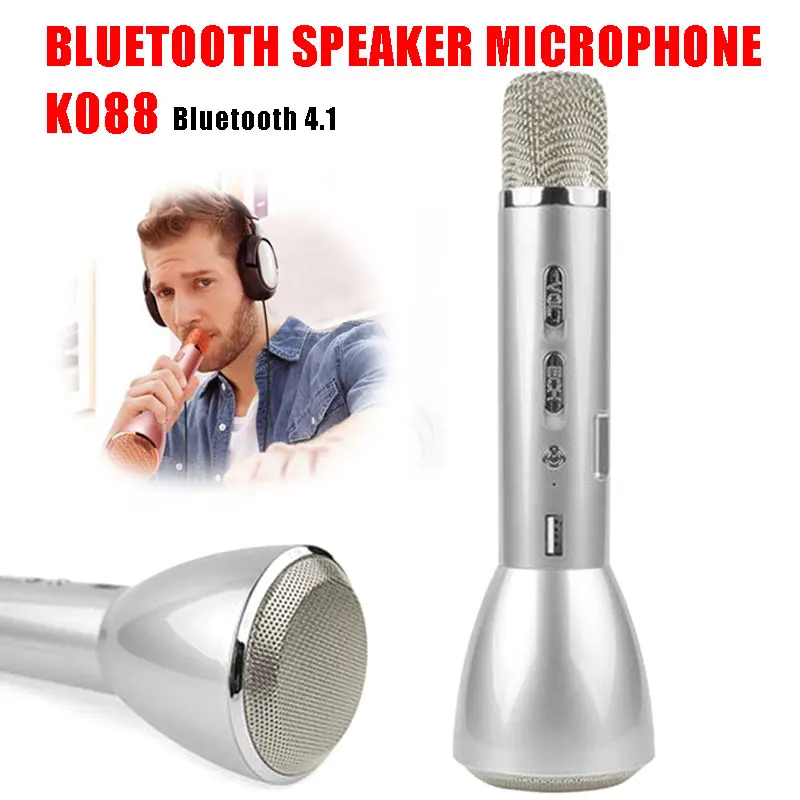 2019 Горячая продажа Bluetooth беспроводной микрофон караоке для вокала с рекордером KTV