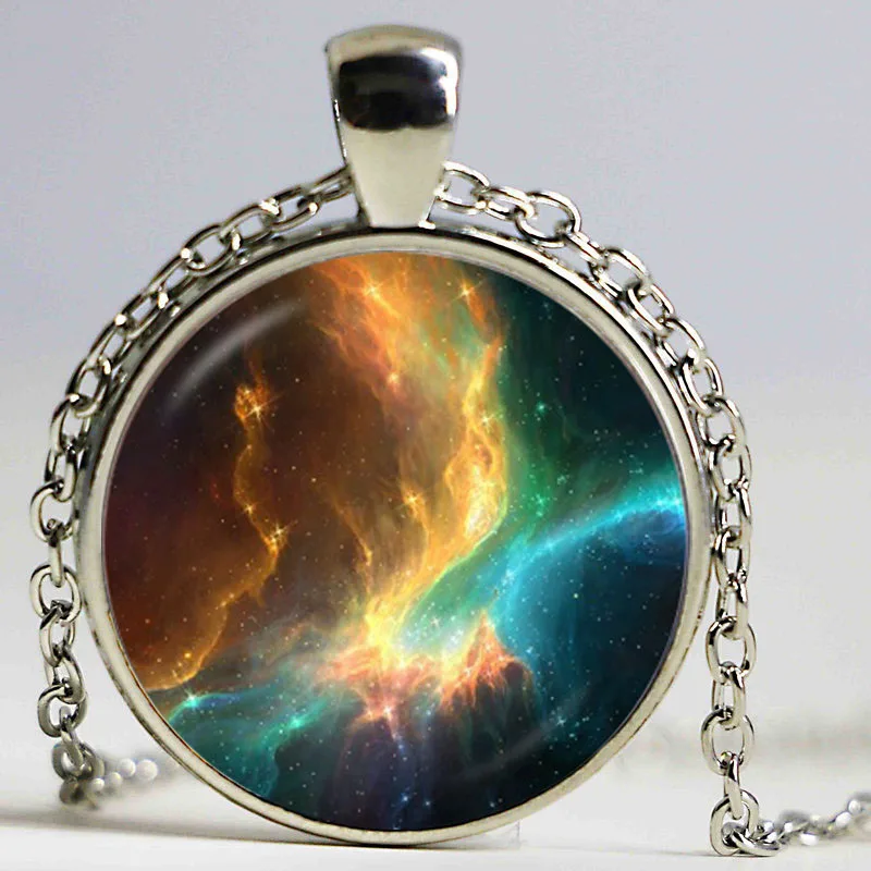 Ожерелье с кабошоном ювелирное изделие кулоном в виде глобуса планеты