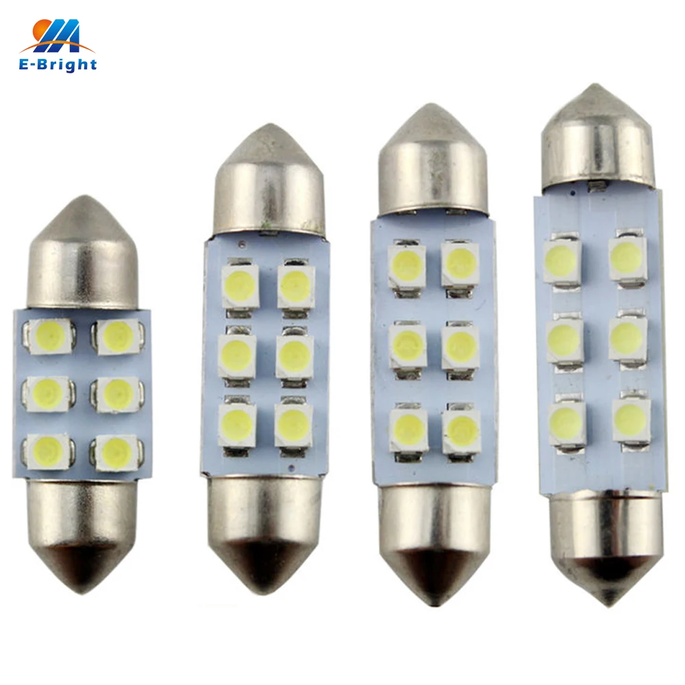 YM E Bright 500 шт. C5W 31 мм/36 мм/39 мм/41 мм белые 1210 3528 светодиодный светодиодные гирлянды