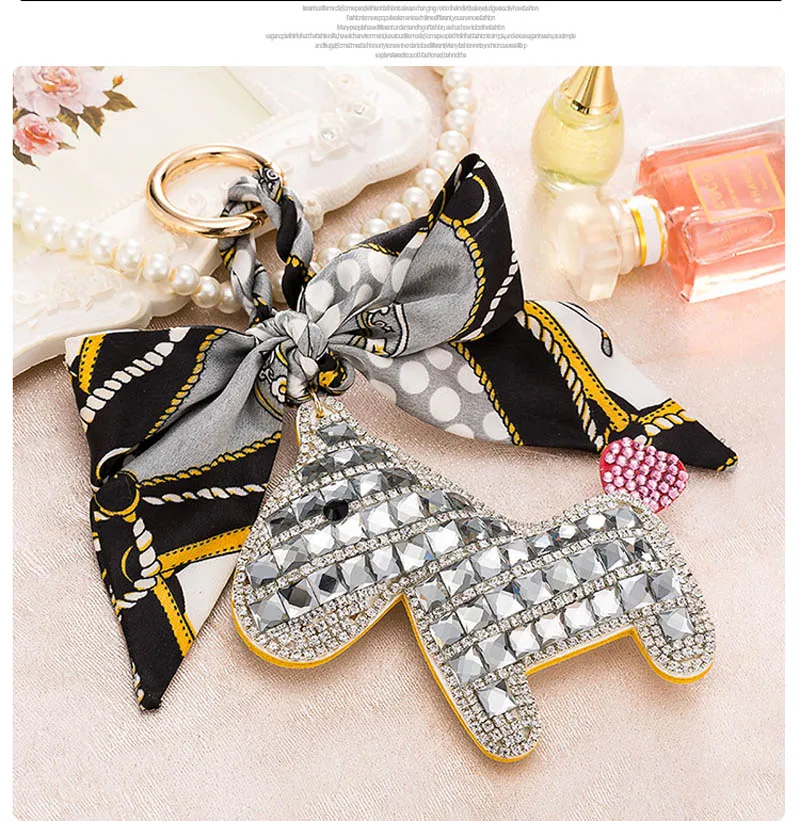 Модные аксессуары Шарфы держатель для ключей бант с лошадкой изысканное