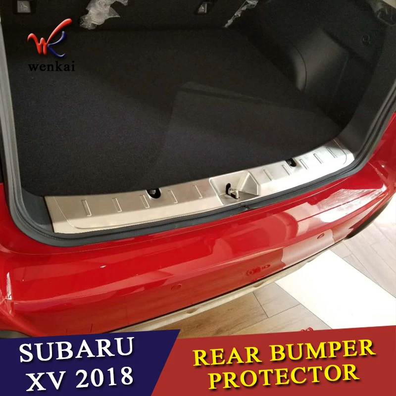 Аксессуары для SUBARU XV 2017 2018 защитная крышка заднего бампера Накладка на порог