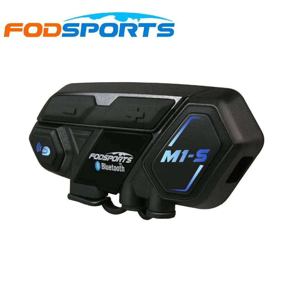 Fodsports M1 S moto rcycle Шлем Интерком Мото шлем bluetooth гарнитура беспроводной intercomunicador 8 rider