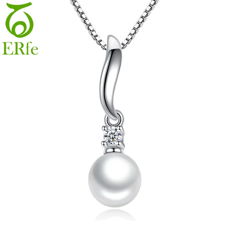 ER Small Babygirl Necklace Minimalist Chili Pepper Pendant Simple Collier Femme Simulated Pearl Jewerly Women SN041 | Украшения и