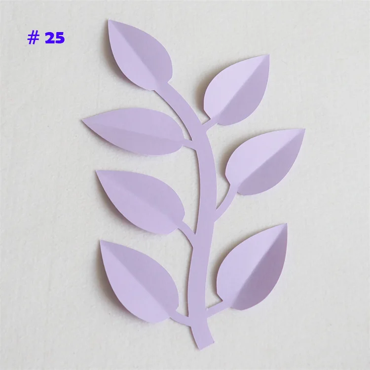 No 25 Искусственные цветы лист Fleurs Artificielles фон совпадающие листья гигантские бумажные листья Свадебная вечеринка Декор Детская гирлянда для душа - Цвет: No 25