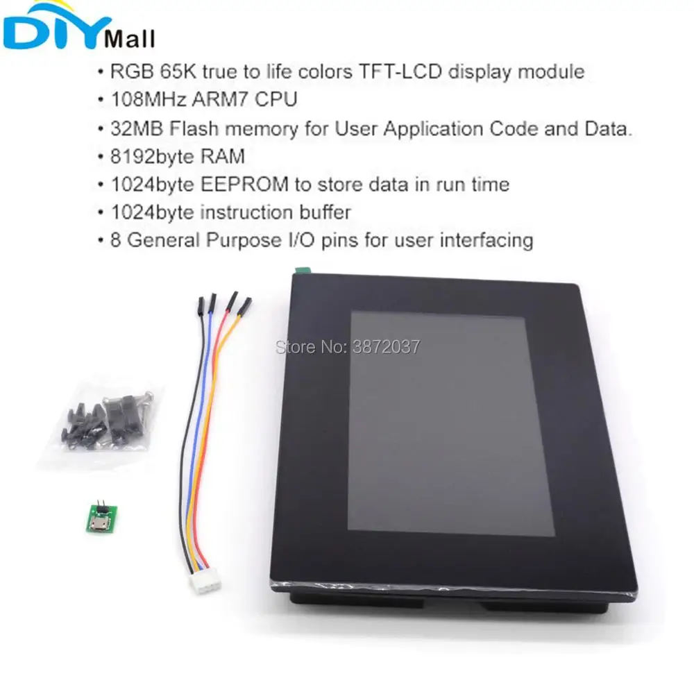 

7.0" 7inch Nextion Enhanced HMI LCD Display Module Resistive Touch Capacitive Multi-Touch Panel with Enclosure NX8048K070-011R/C