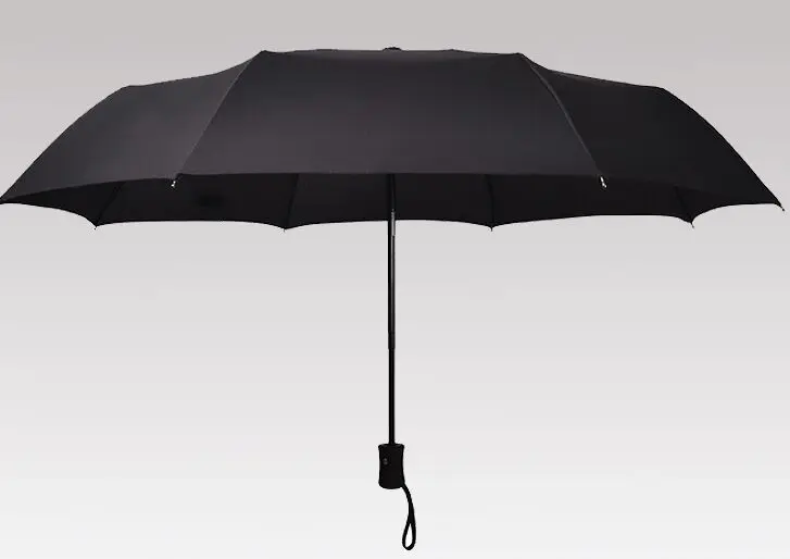 Fully automatic solid color windproof umbrella | Дом и сад