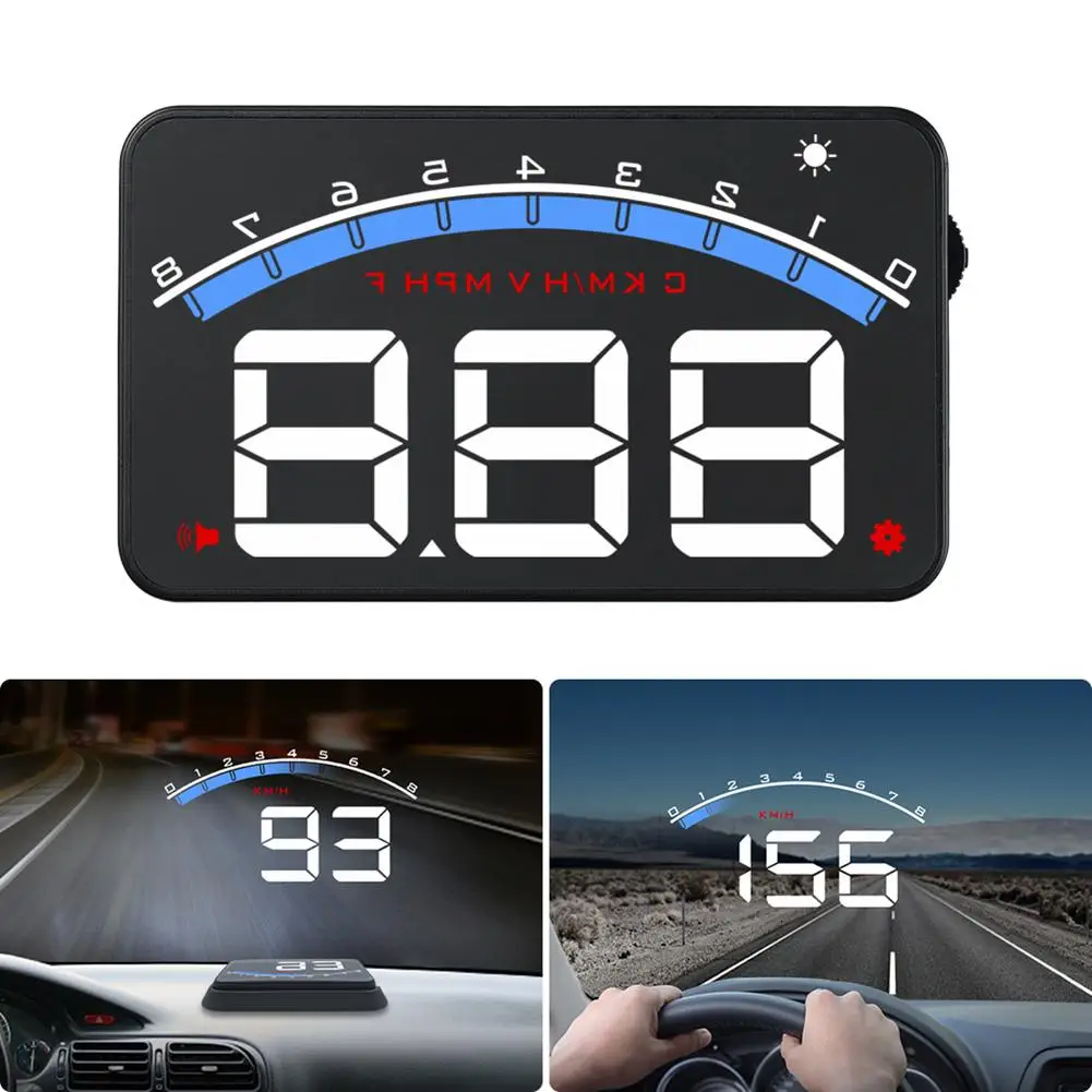 Adeeing Универсальный M6 HUD Дисплей автомобильный-Стайлинг Hud Дисплей превышение Предупреждение лобовое стекло проектор сигнализация
