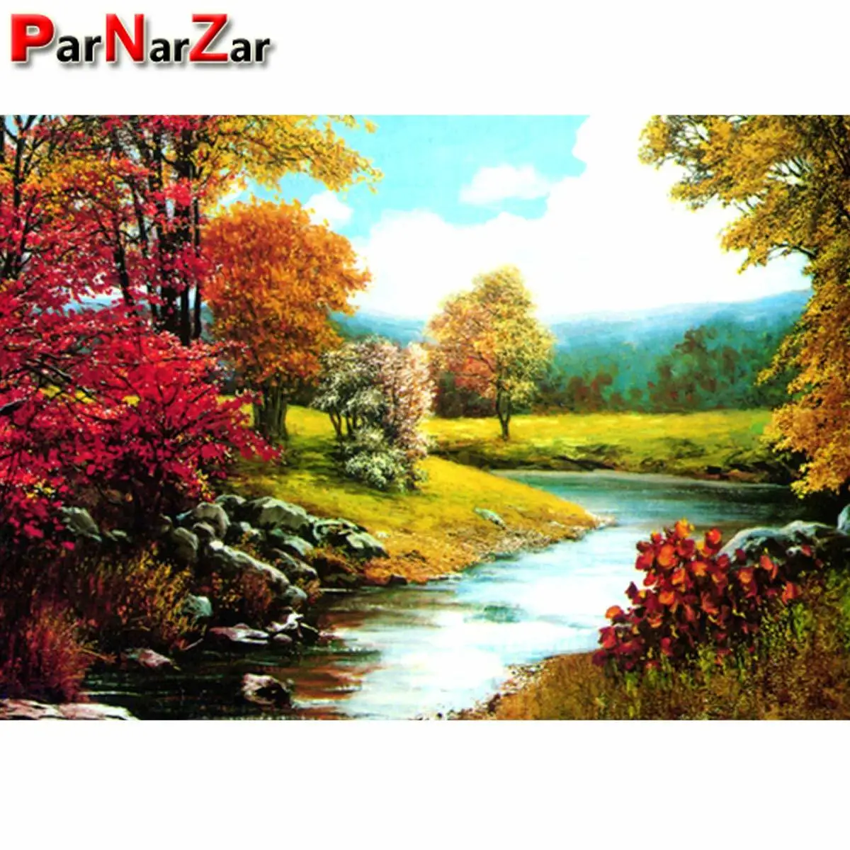 Набор для алмазной живописи по номерам ParNarZar 5D сделай сам круглые бусины