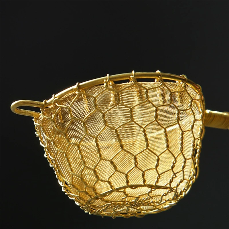 1pcs Fine Copper Bar Cocktail Strainer Handcrat Conical Sieve Great For Removing Bit From Juice Julep | Дом и сад