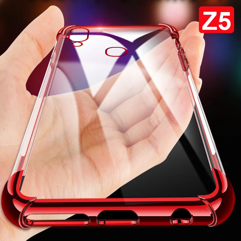 Мягкий чехол из ТПУ Для Lenovo Z5 Ультратонкий Прозрачный блестящий с покрытием для Z