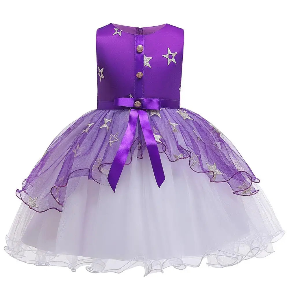 New Arrival 2019 Summer Girl Party Dress Kids Embroidered Dresses For Girls Clothes Children Princess Elegant Sleeveless | Детская