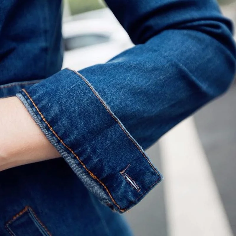 2020 женское джинсовое платье с отворотом зимнее офисное 4XL средней длины