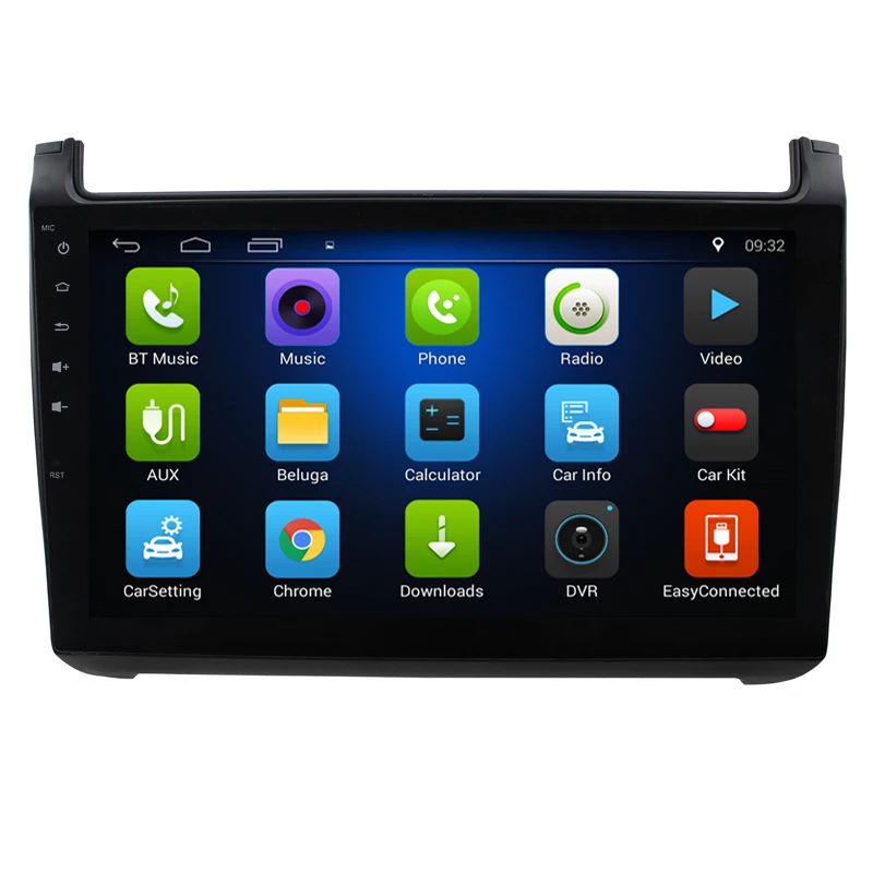 9 &quotчетырехъядерный автомобильный радиоприемник для VW POLO 2011 android 8 1 dvd-плеер с WiFi