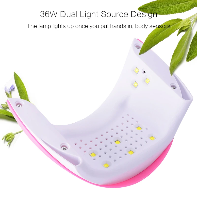 Glitter girl 36W Nail Dryer UV Led Lamp Gel Polish Curing for Manicure Varnish Machine Art Salon Tools | Красота и здоровье