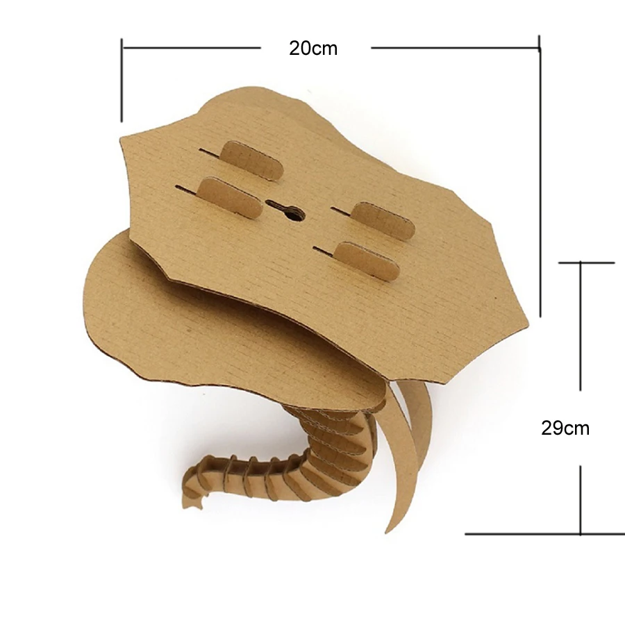 3 шт./Партия DIY 3d головоломка бумажная модель животного дошкольного творчества носорог/олень/слон Головоломка Детские развивающие игрушки для детей