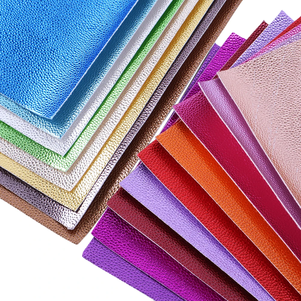 david angie 20*34cm Solid Color Litchi Faux Synthetic Leather Sheet,DIY Girls Hairbow Garment Handbag Sewing Material,1Yc5598