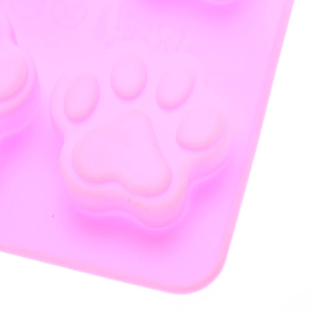 Милый собака кот лапа Fondant (сахарная) изделия из сахара форма для торта Форма