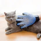 Перчатка для кошек уход за кошками для домашних животных собачьи чесалка для кошки волосы Щетка гребень перчатка для домашних животных собака палец Чистка Массажная перчатка для животных