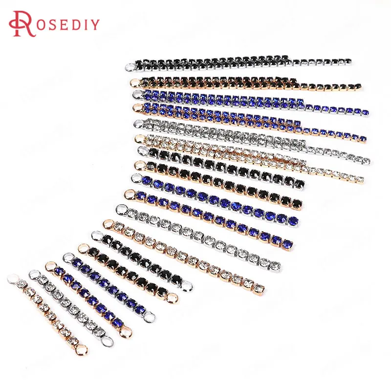 10 шт. латунные с стеклянными цепочками из горного хрусталя серьги подвески для