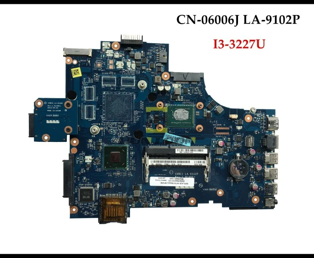 Оптовая продажа VAW11 LA 9102P для Dell Inspiron 3721 5721 материнская плата ноутбука CN 06006J 6006J SRX0XF
