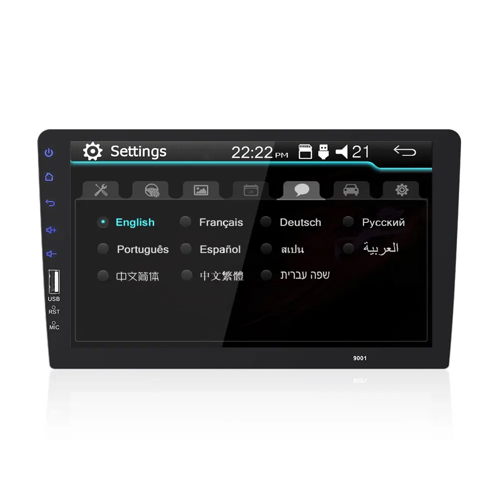 9 дюймов 1DIN универсальный автомобильный стерео MP3 MP4 MP5 плеер 1080P радио Indash FM bluetooth сенсорный с задней камерой мультимедийный плеер