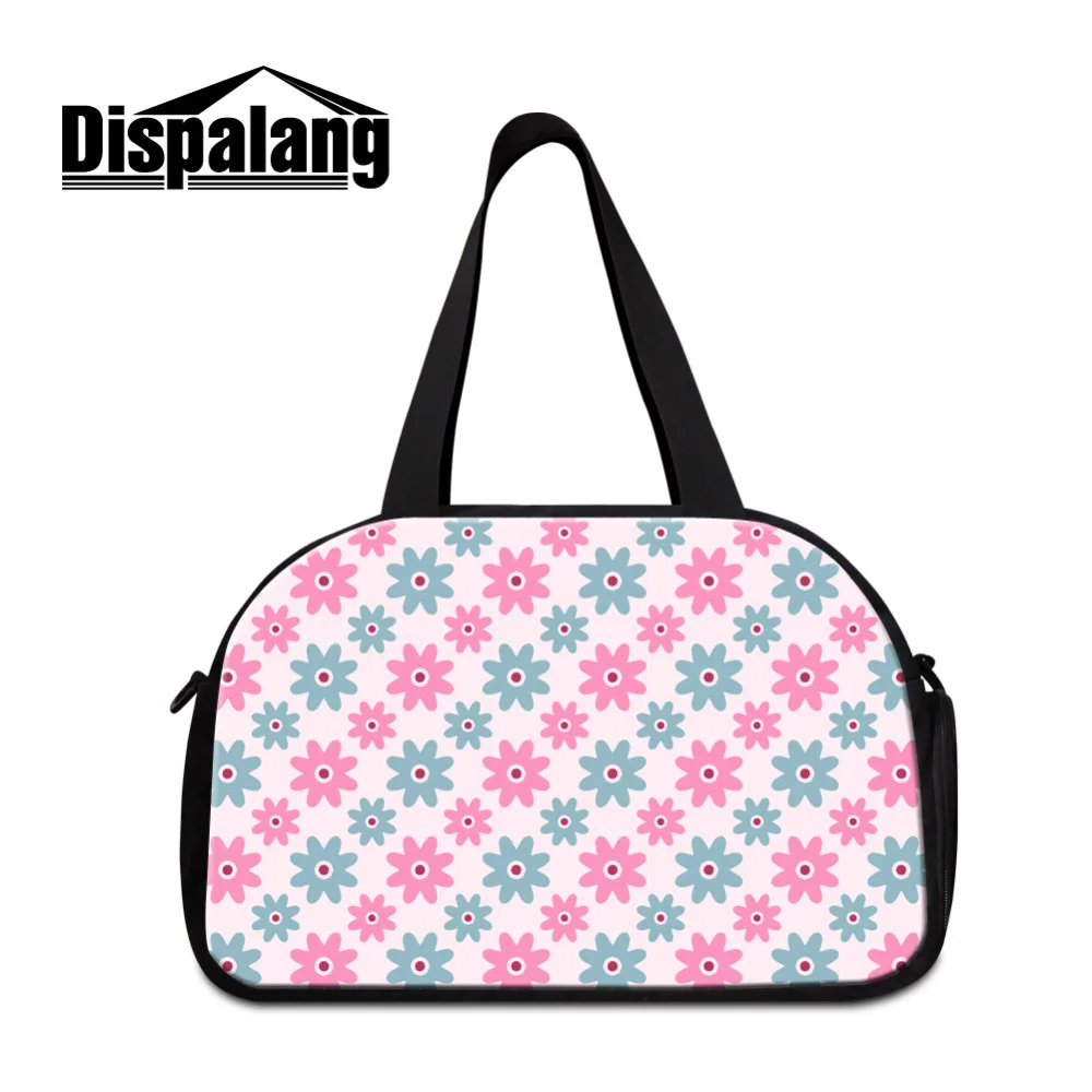 Dispalang женские дорожные сумки для багажа с цветами розовая серия профессиональные