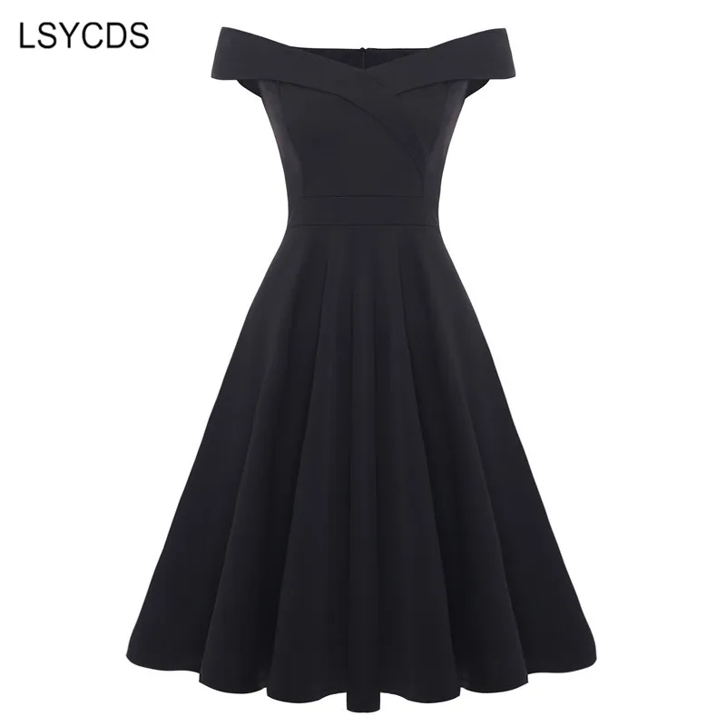 LSYCDS винтажные женские летние платья без рукавов ТРАПЕЦИЕВИДНОЕ сексуальное