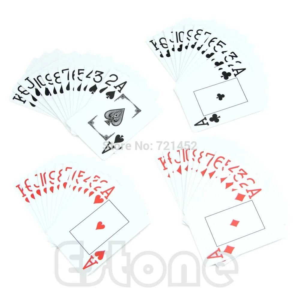

1*Waterproof Poker New Blue 100% PLASTIC Washable Texas Poker Size Playing Cards