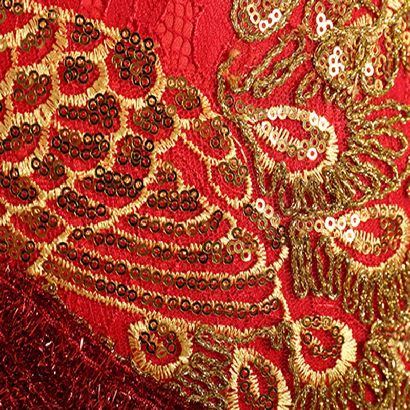New Year's costumes for girls 2017 Baby Girl Princess Party Dress Peacock pattern Full Sleeve christmas Kids children's clothing |